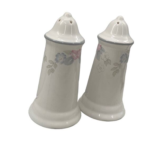 Pfaltzgraff Wyndham Salt And Pepper Shakers Floral Vintage Cottage Core Duo - Picture 10 of 10
